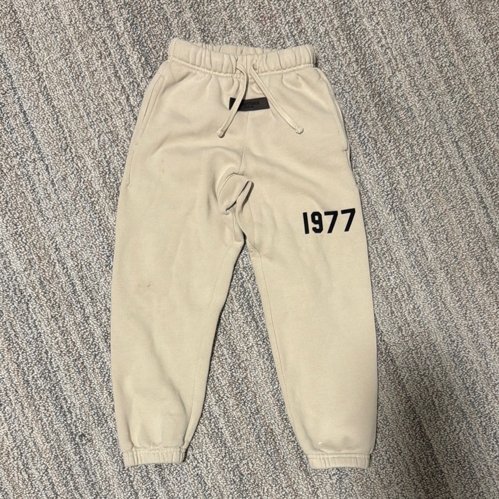 Fear of God Cream Joggers with Elastic Waistband and Cuffs